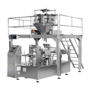 Rotary premade pouch packaging machine